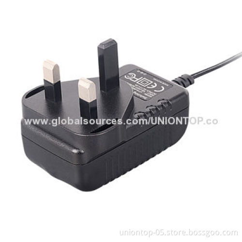 6W/9/12V switching power adapter, approved by CE, FCC, RoHS marks
